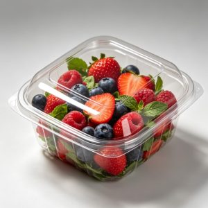 Nano Anti-Fog Rigid APET Thermoforming Sheet Formed into Clear Fruit Container
